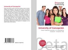 Bookcover of University of Concepción