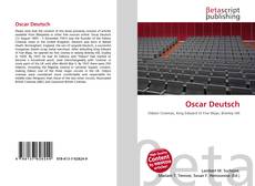 Bookcover of Oscar Deutsch