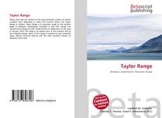 Buchcover von Taylor Range