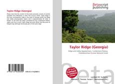 Buchcover von Taylor Ridge (Georgia)