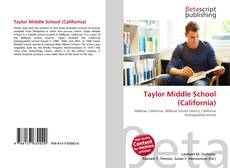 Portada del libro de Taylor Middle School (California)