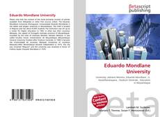 Bookcover of Eduardo Mondlane University
