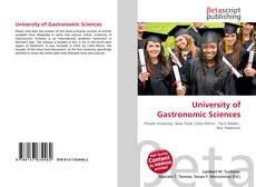 Capa do livro de University of Gastronomic Sciences 