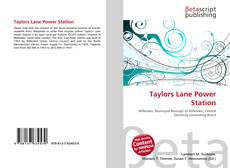 Capa do livro de Taylors Lane Power Station 