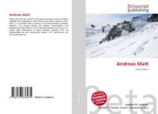 Portada del libro de Andreas Matt