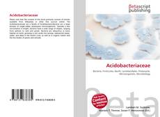 Capa do livro de Acidobacteriaceae 