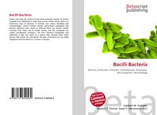 Buchcover von Bacilli Bacteria