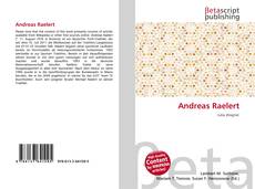 Andreas Raelert kitap kapağı