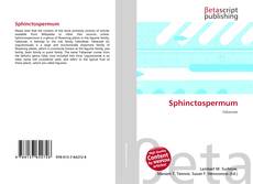 Sphinctospermum kitap kapağı