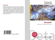 Couverture de Bauopfer