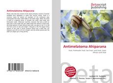 Capa do livro de Antimelatoma Ahiparana 