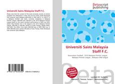 Capa do livro de Universiti Sains Malaysia Staff F.C. 