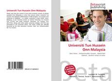 Capa do livro de Universiti Tun Hussein Onn Malaysia 