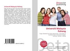 Capa do livro de Universiti Malaysia Pahang 