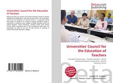 Capa do livro de Universities' Council for the Education of Teachers 