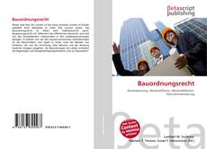 Capa do livro de Bauordnungsrecht 
