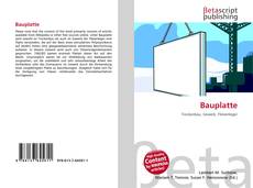 Capa do livro de Bauplatte 