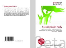 Capa do livro de Saskatchewan Party 