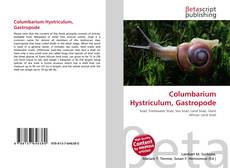 Capa do livro de Columbarium Hystriculum, Gastropode 