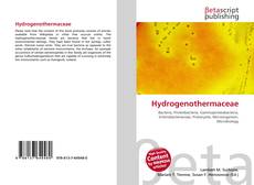 Hydrogenothermaceae kitap kapağı
