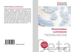 Buchcover von Photorhabdus Luminescens