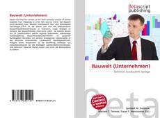 Capa do livro de Bauwelt (Unternehmen) 