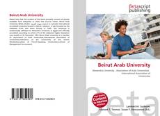 Beirut Arab University的封面