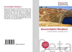 Bauwürdigkeit (Bergbau)的封面
