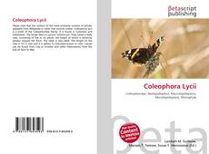 Coleophora Lycii的封面