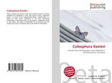 Обложка Coleophora Kosteri