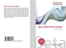 Copertina di Spicer Memorial College