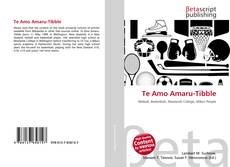 Te Amo Amaru-Tibble kitap kapağı