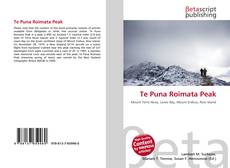 Te Puna Roimata Peak kitap kapağı