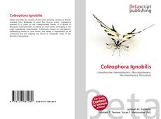 Capa do livro de Coleophora Ignobilis 