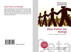 Oskar Freiherr von Boenigk kitap kapağı