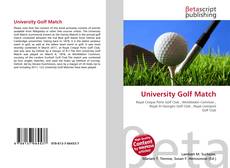 Copertina di University Golf Match
