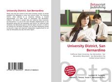 Copertina di University District, San Bernardino