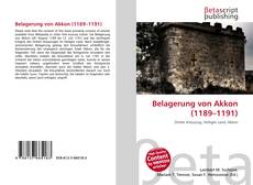 Belagerung von Akkon (1189–1191) kitap kapağı