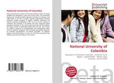 Portada del libro de National University of Colombia