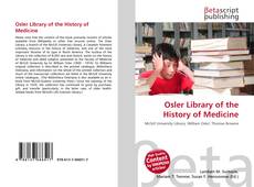 Copertina di Osler Library of the History of Medicine