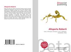 Portada del libro de Alloperla Roberti