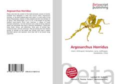 Portada del libro de Argosarchus Horridus