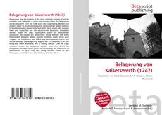 Portada del libro de Belagerung von Kaiserswerth (1247)