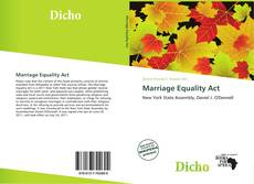 Portada del libro de Marriage Equality Act