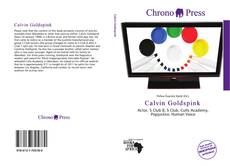 Portada del libro de Calvin Goldspink