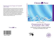 Bookcover of Championnat de Chypre de Football 1991-1992