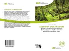 Couverture de Australian snake habitats