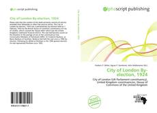 Borítókép a  City of London By-election, 1924 - hoz