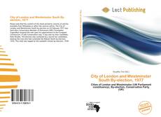 City of London and Westminster South By-election, 1977的封面
