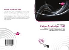 Bookcover of Fulham By-election, 1986